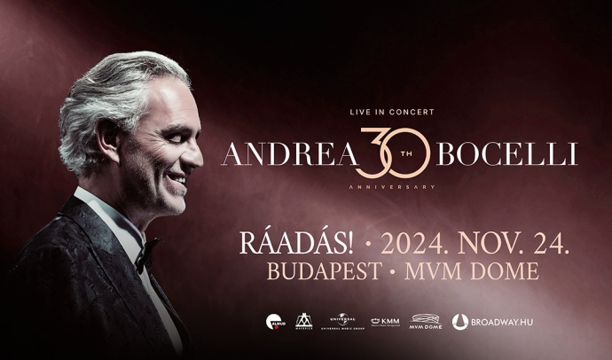 RÁADÁS Andrea Bocelli koncert 2024-ben Budapesten! Jegyvásárlás itt!