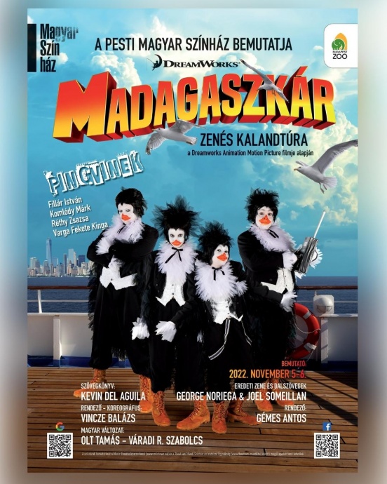 Madagaszkár musical Budapesten! Jegyek és szereplők itt!