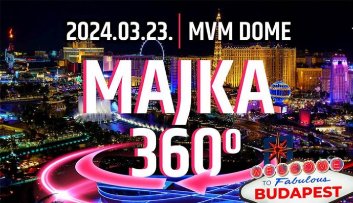 Majka 360 koncert 2024-ben a MVM Dome-ban! Jegyvásárlás itt!